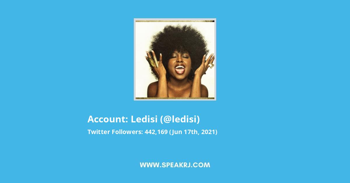 Ledisi Twitter Followers Statistics / Analytics SPEAKRJ Stats