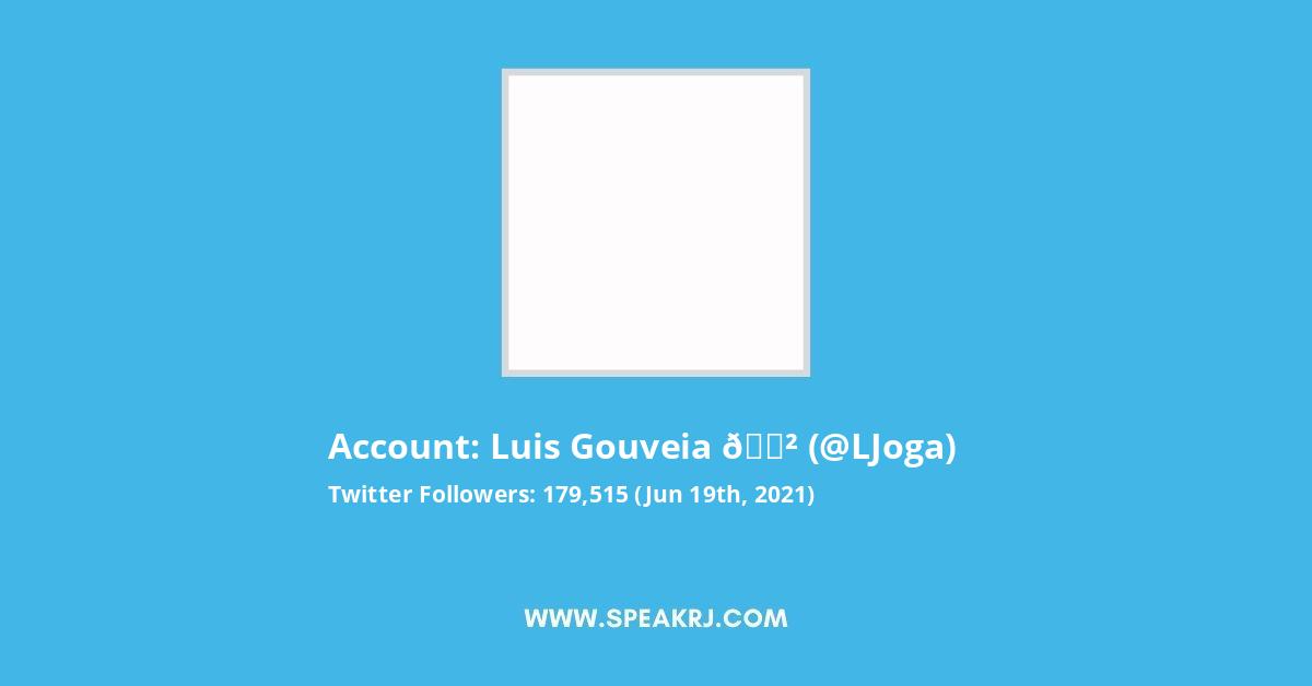 Luis Gouveia Twitter Stats
