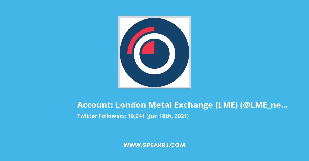 London Metal Exchange (LME) Twitter Stats