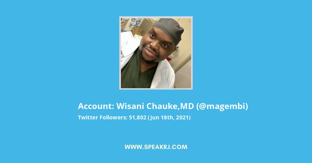 Wisani Chauke,MD Twitter Stats