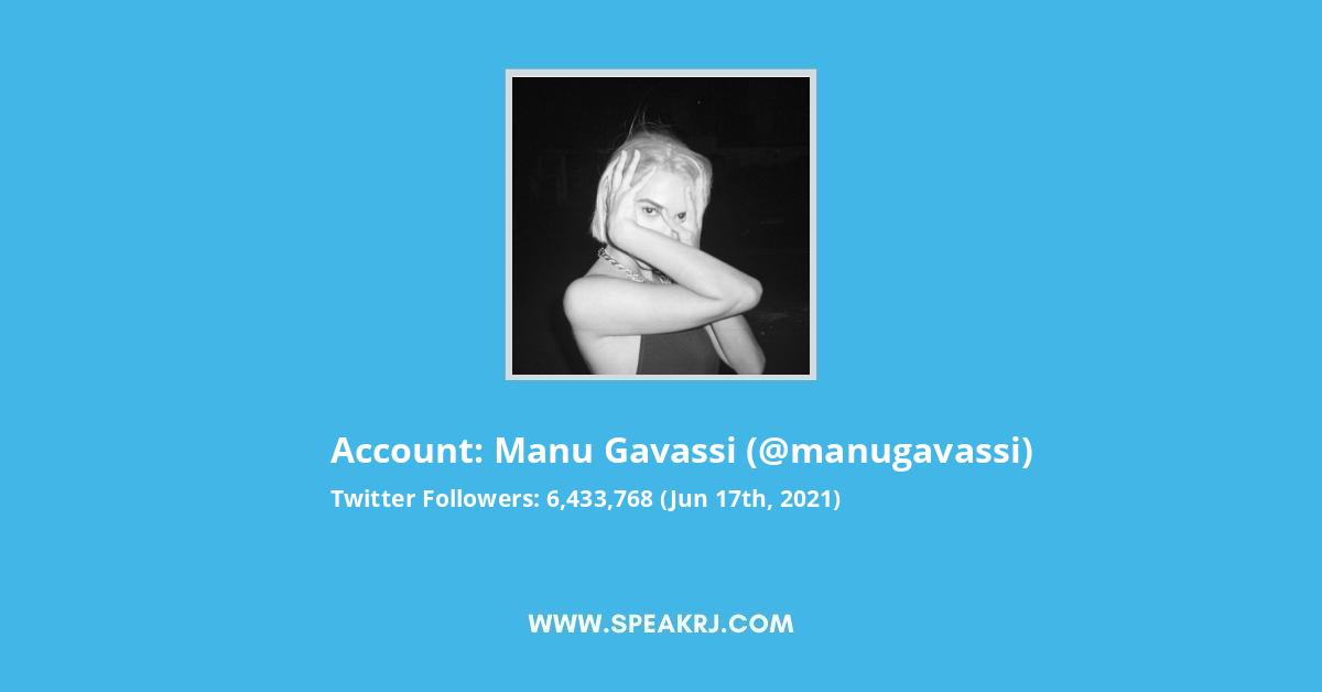 Manu Gavassi Twitter Stats