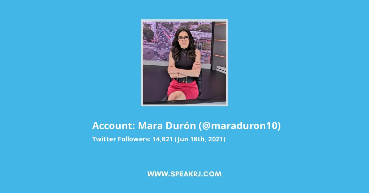 Mara Durón Twitter Stats