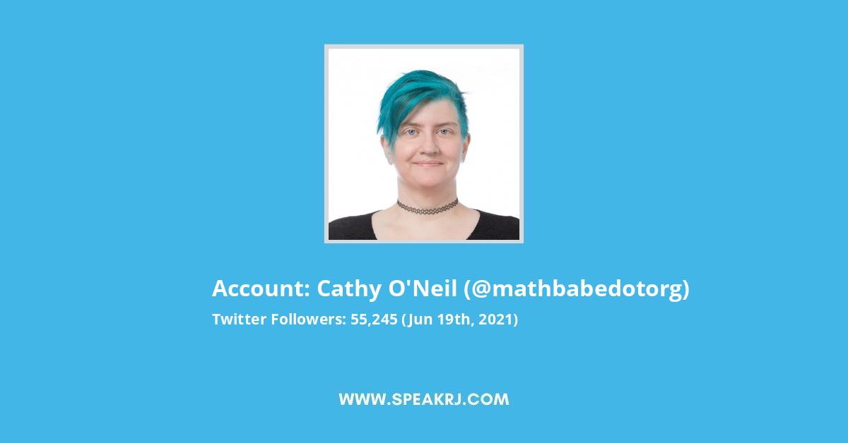 Cathy O'Neil Twitter Stats