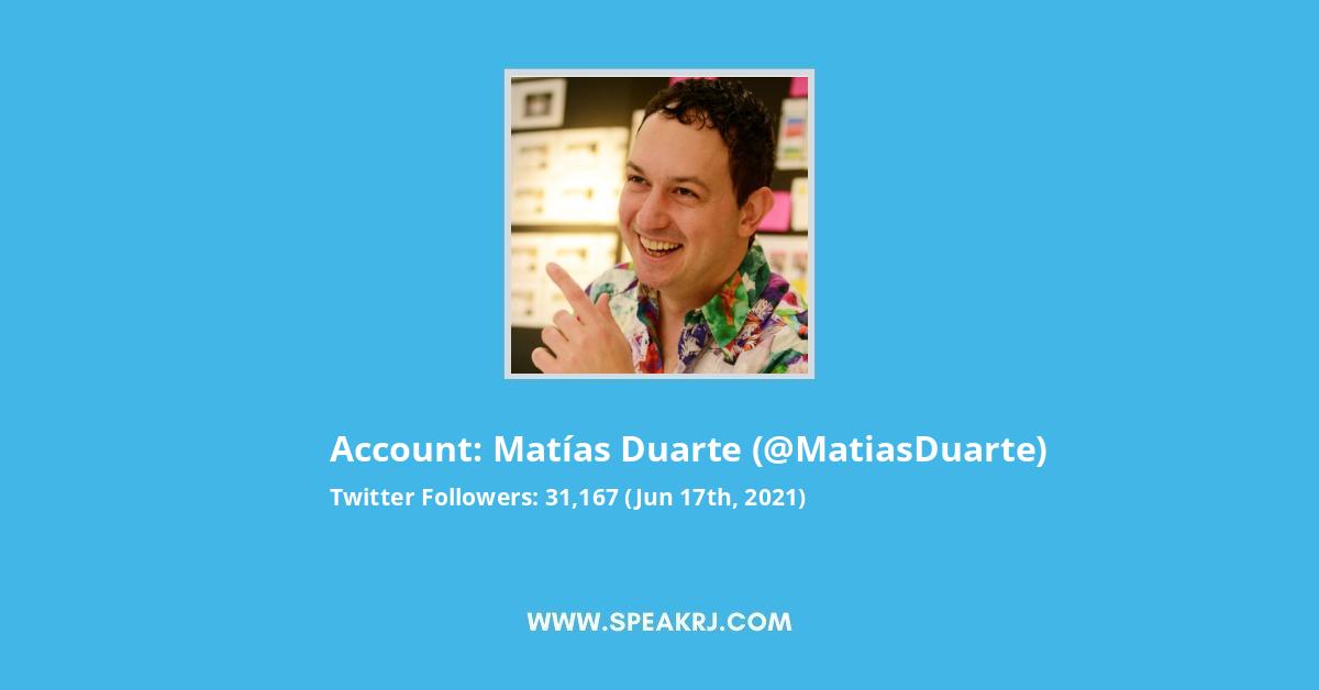Matías Duarte Twitter Stats