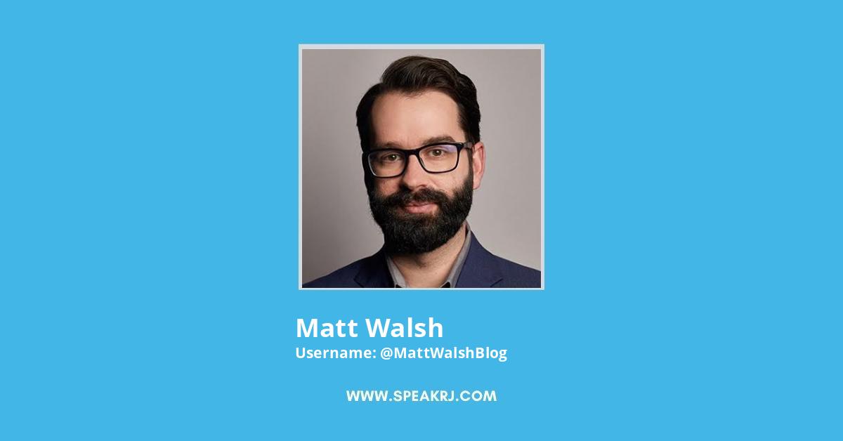 Matt Walsh Twitter Stats