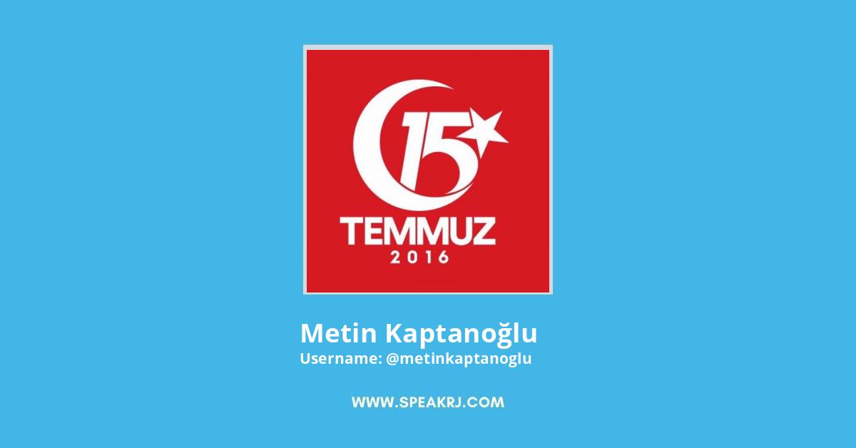 Metin Kaptanoğlu Twitter Stats