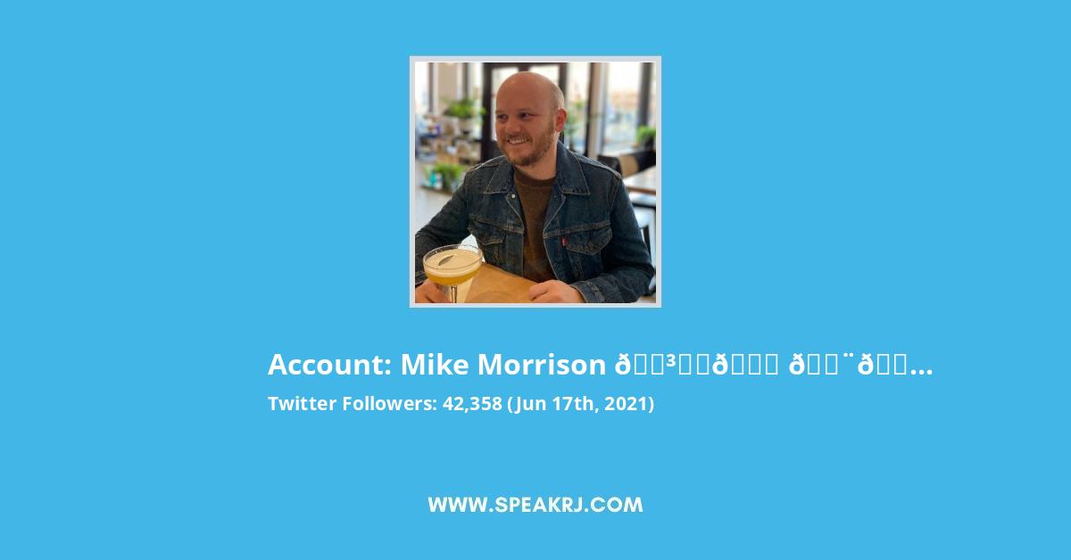 Mike Morrison π³οΈβπ π¨π¦ Twitter Stats