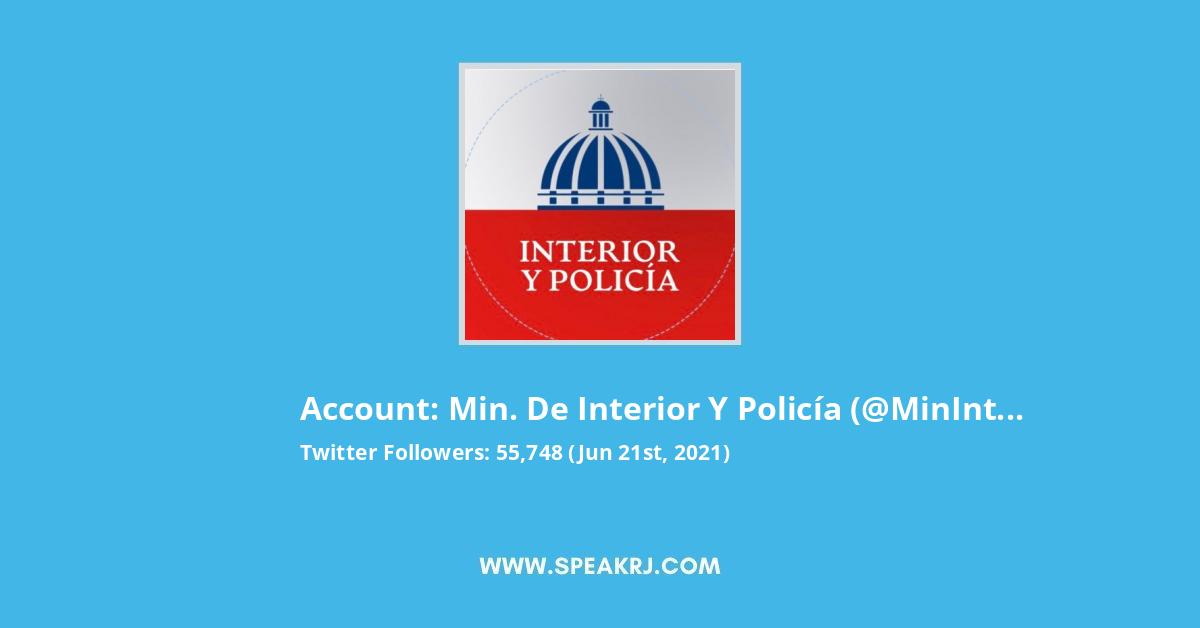 Min. de Interior y Policía Twitter Stats