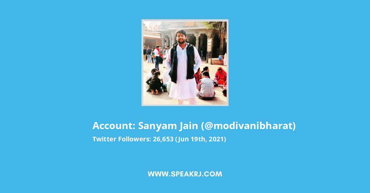 Sanyam Jain Twitter Stats
