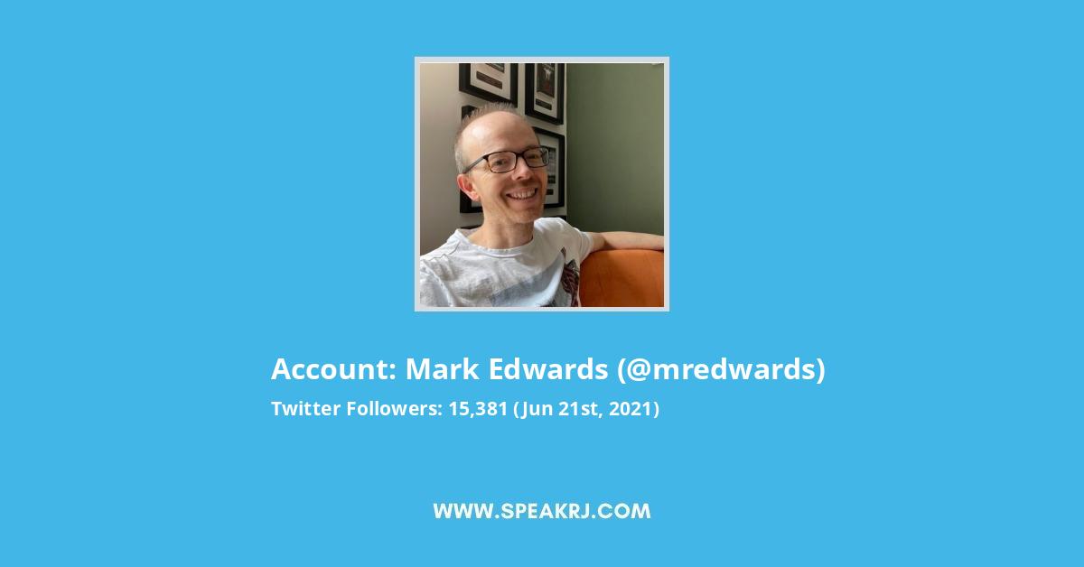 Mark Edwards Twitter Stats