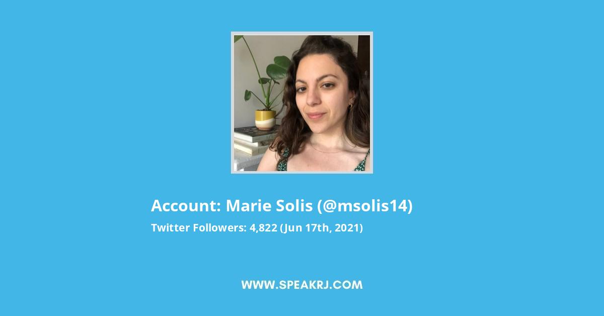 Marie Solis Twitter Stats