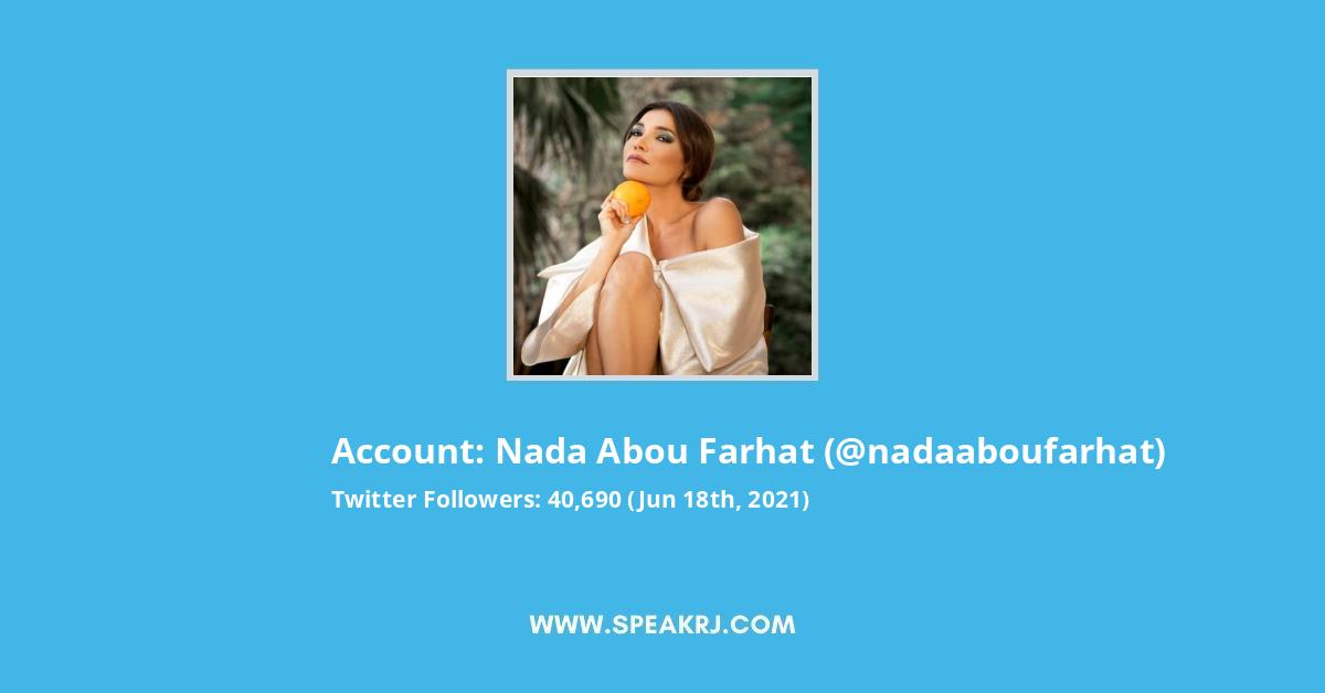 Nada Abou Farhat Twitter Stats