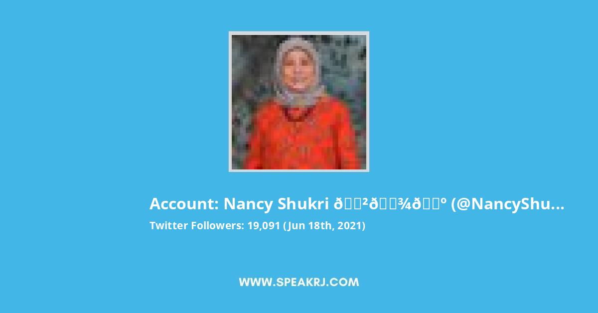 Nancy Shukri Twitter Stats