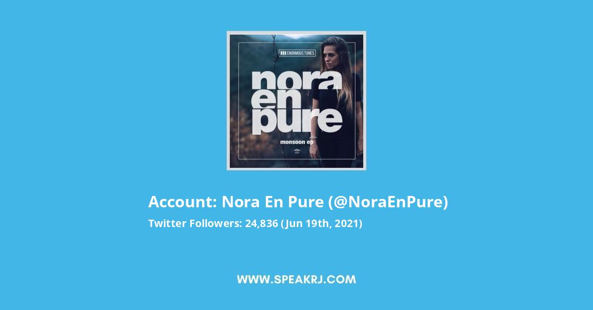 Nora En Pure Twitter Stats