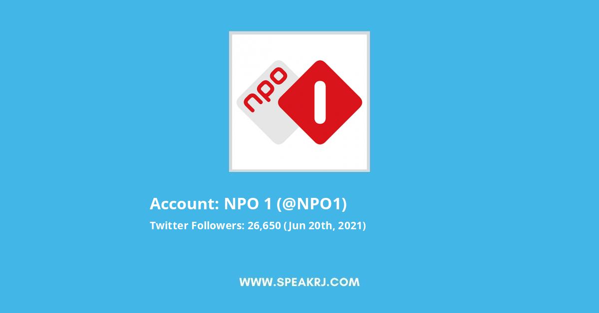 NPO 1 Twitter Stats