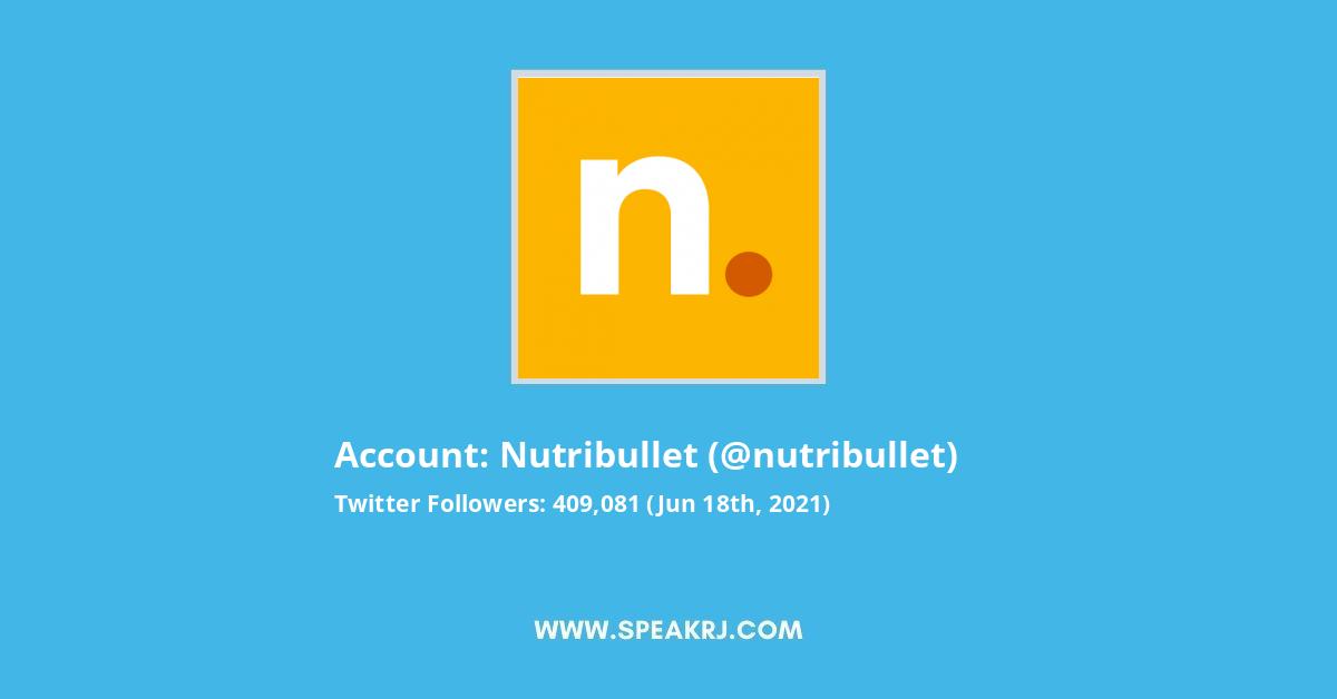 nutribullet Twitter Stats