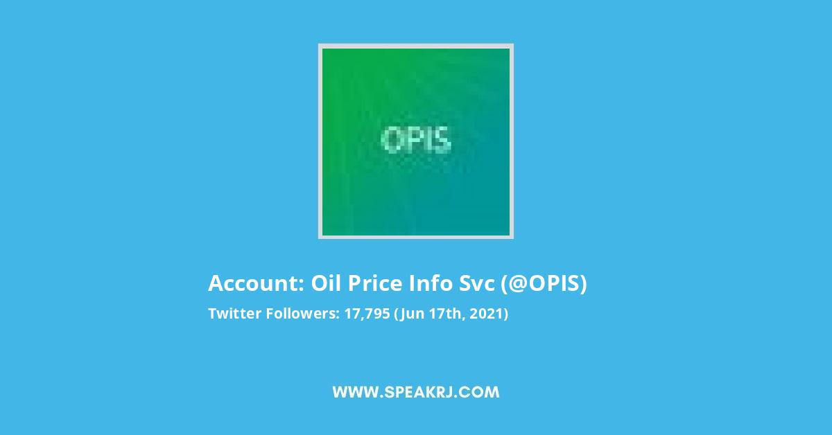 Oil Price Info Svc Twitter Stats
