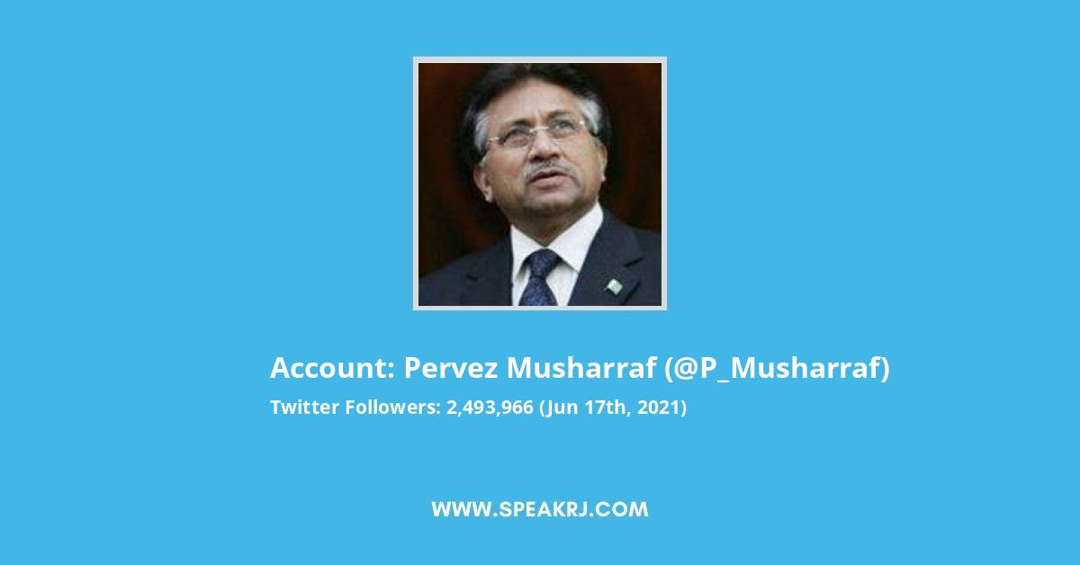 Pervez Musharraf Twitter Stats