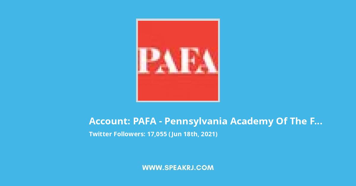 PAFA - Pennsylvania Academy of the Fine Arts Twitter Stats