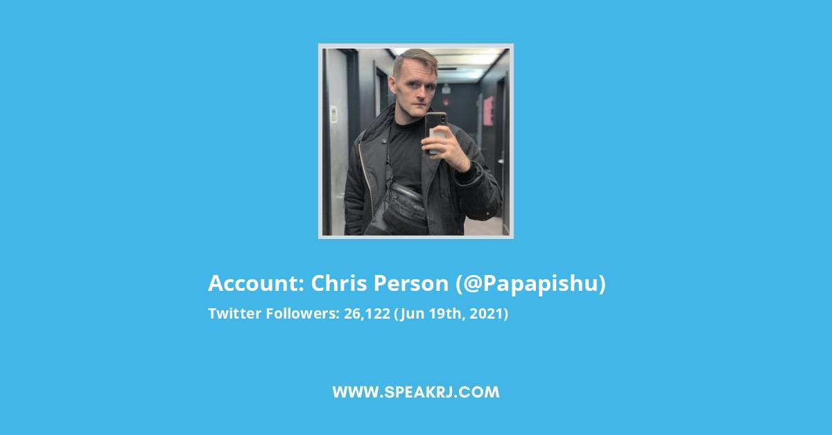 chris person Twitter Stats