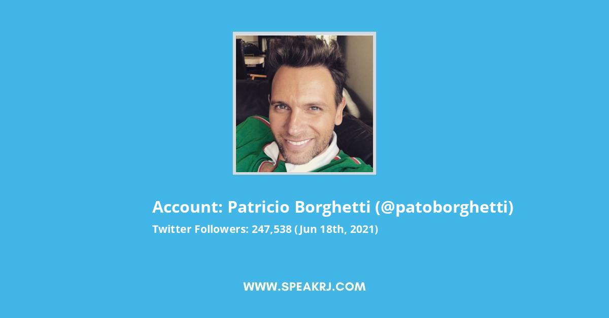 Patricio Borghetti Twitter Stats