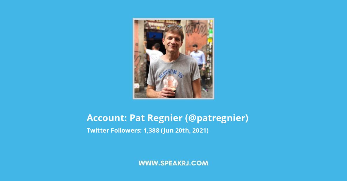Pat Regnier Twitter Stats