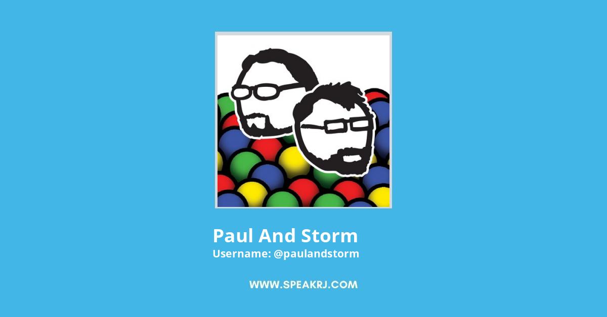 Paul and Storm Twitter Stats