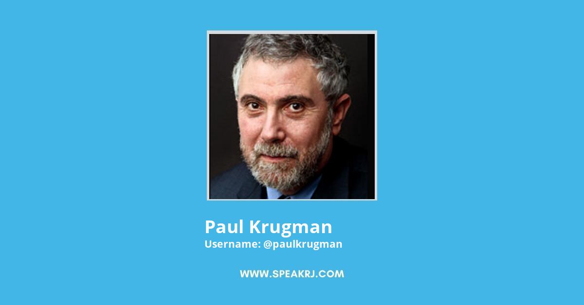 Paul Krugman Twitter Stats