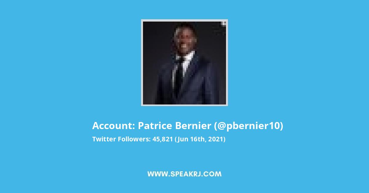 Patrice Bernier Twitter Stats
