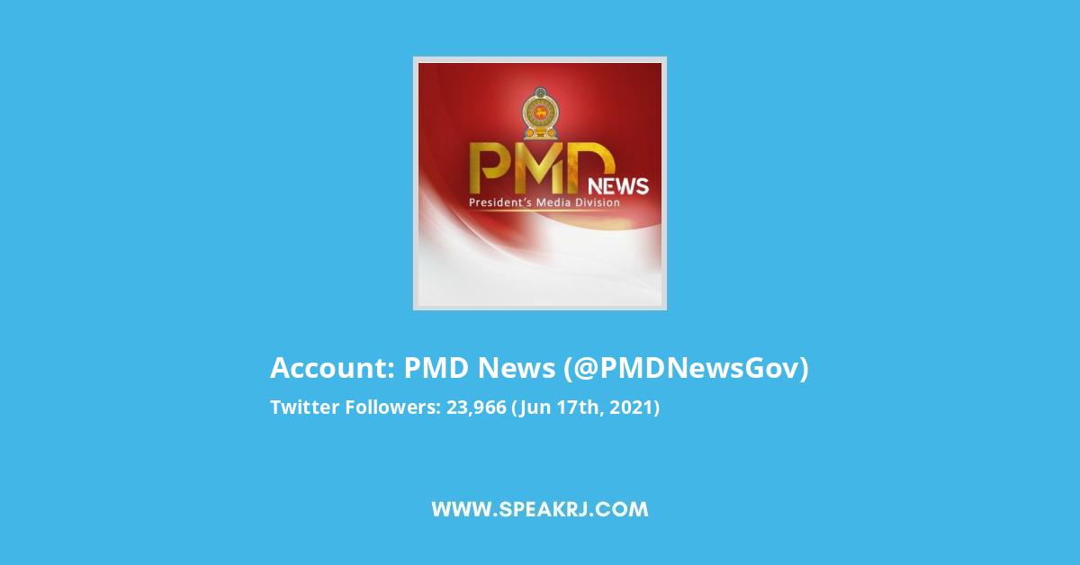 PMD News Twitter Stats