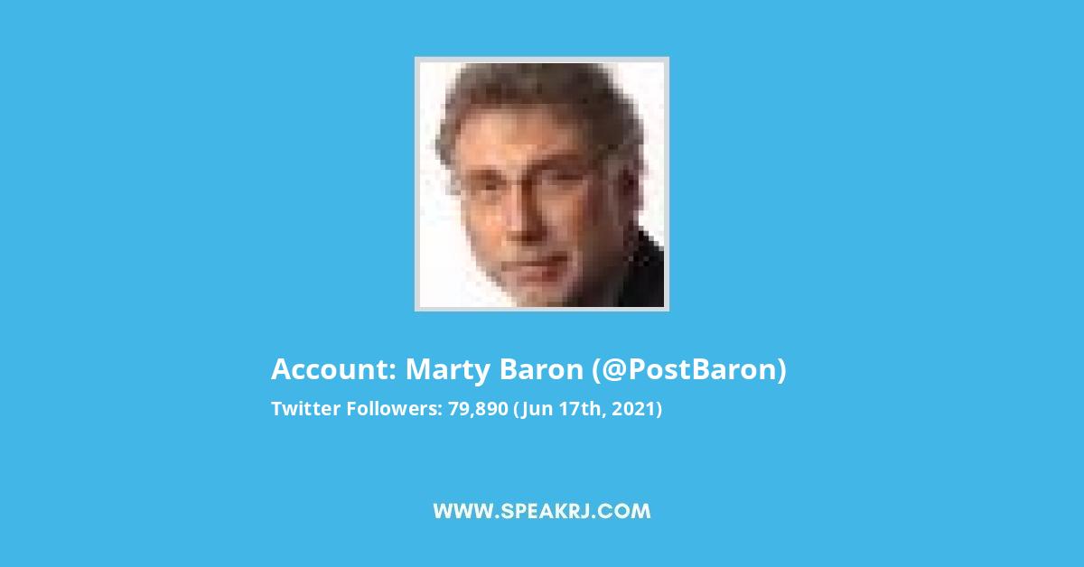 Marty Baron Twitter Stats