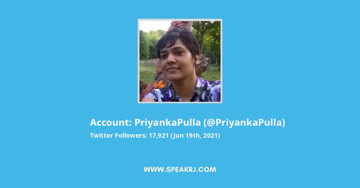 PriyankaPulla Twitter Stats