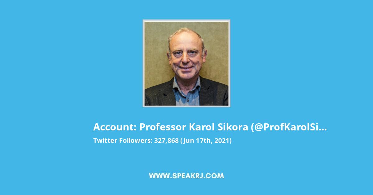 Professor Karol Sikora Twitter Stats