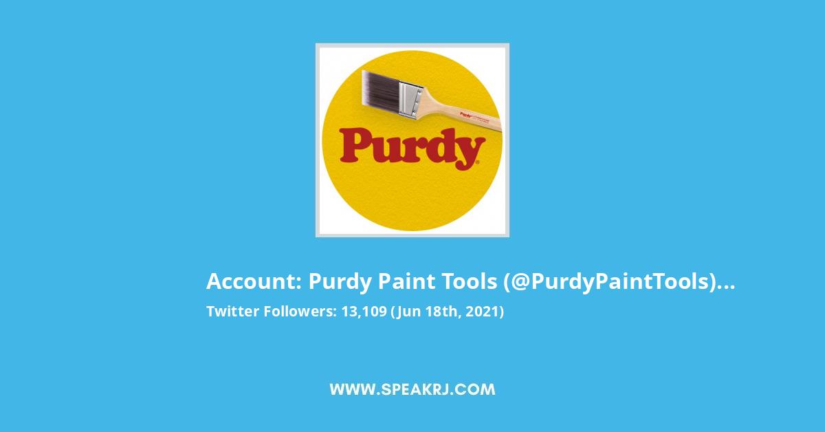 Purdy Paint Tools Twitter Stats
