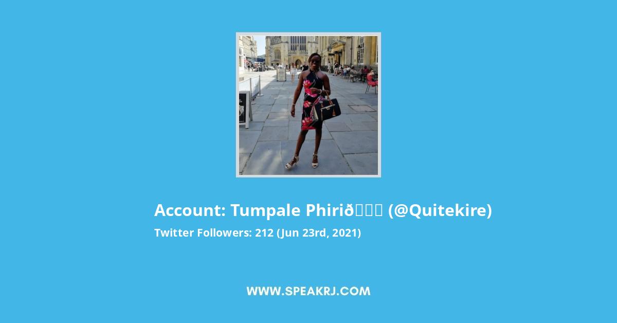 Tumpale Phiri Twitter Stats