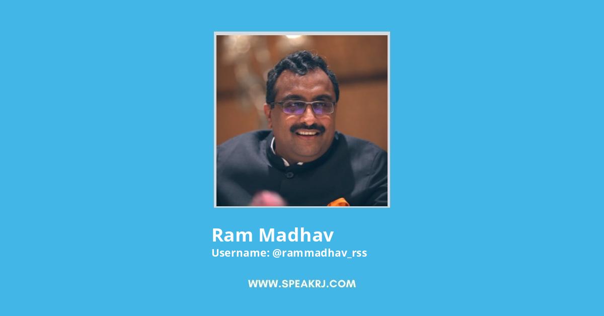 Ram Madhav Twitter Stats
