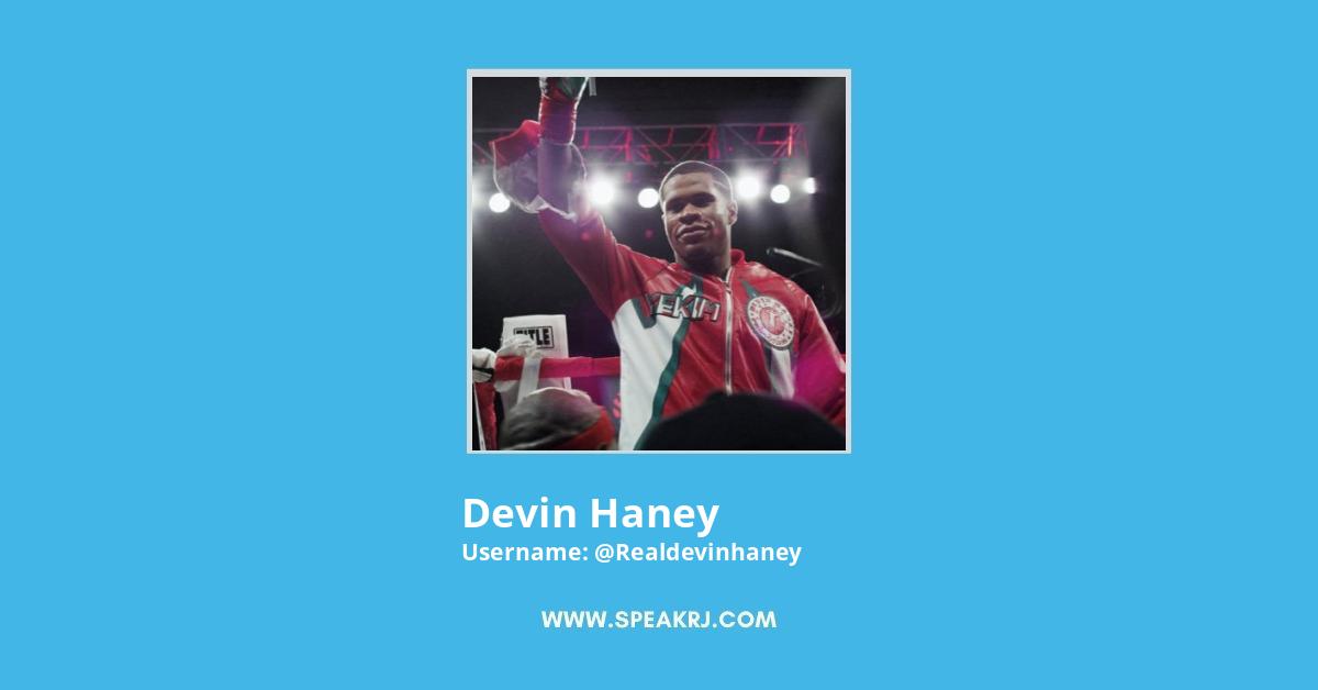 Devin Haney Twitter Stats
