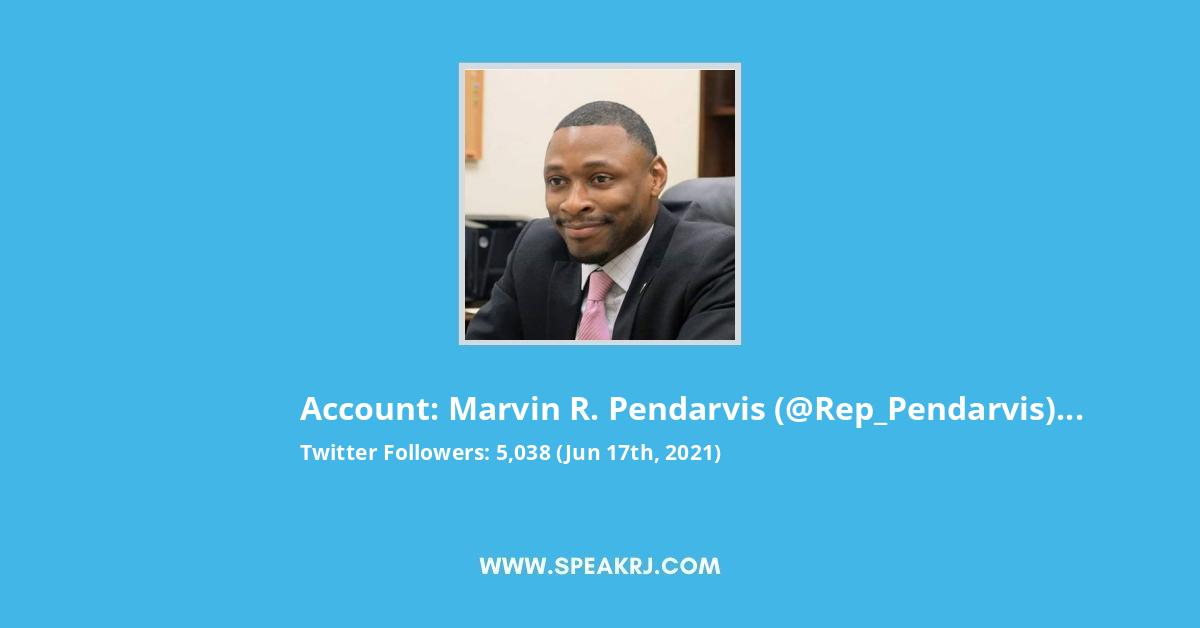 Marvin R. Pendarvis Twitter Stats