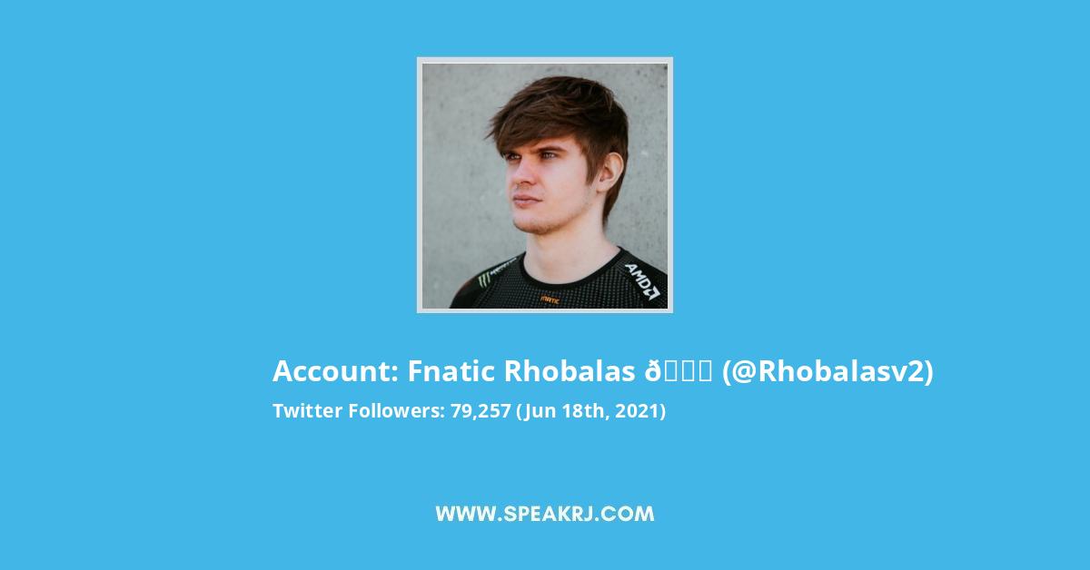 Fnatic Rhobalas π Twitter Stats