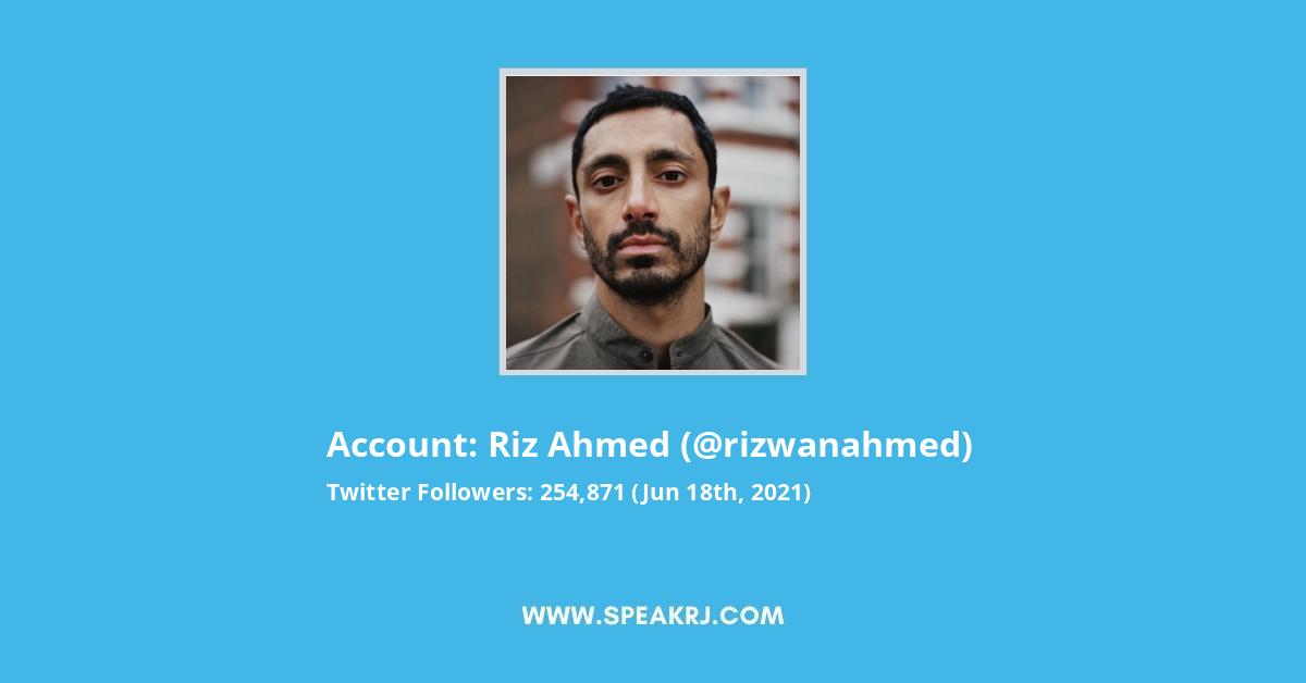 Riz Ahmed Twitter Stats