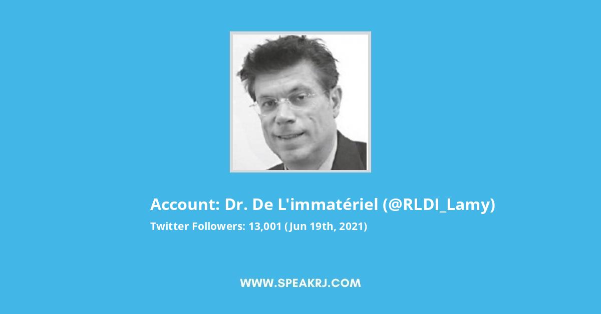 Dr. de l'immatériel Twitter Stats