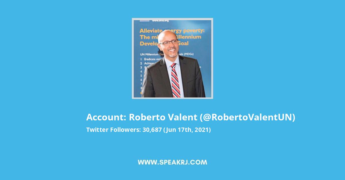 Roberto Valent Twitter Stats