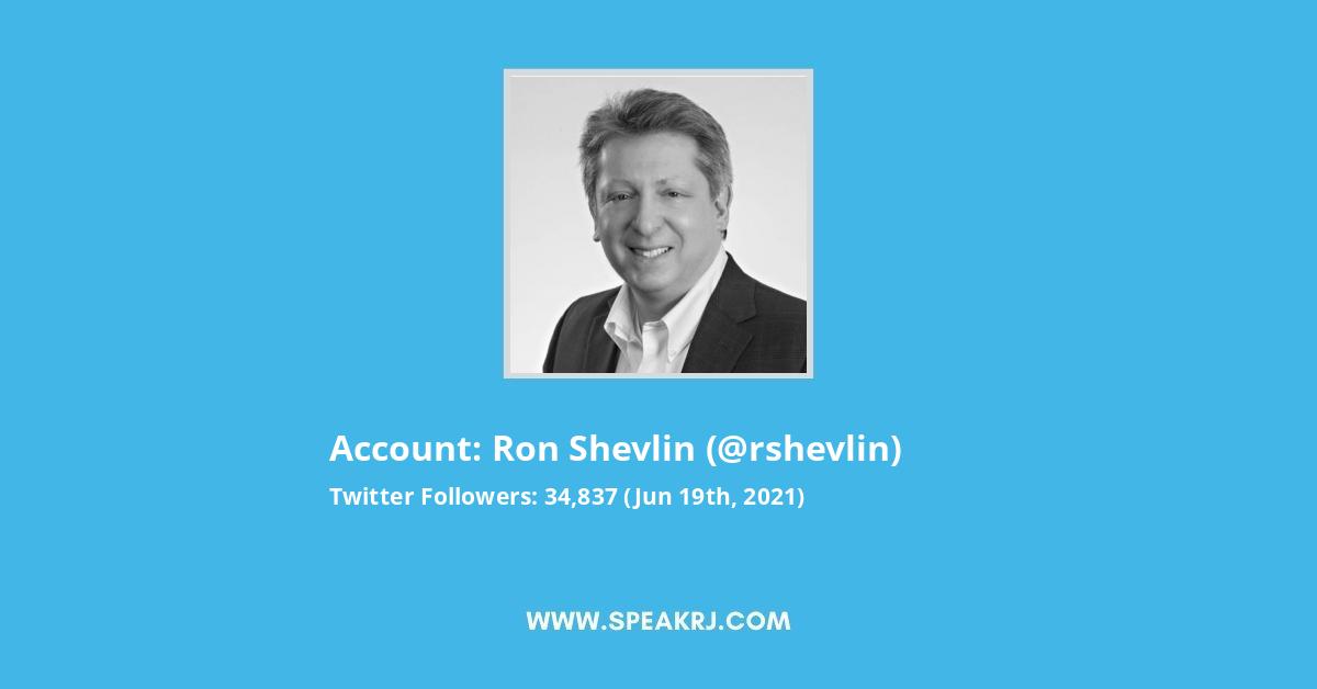 Ron Shevlin Twitter Stats