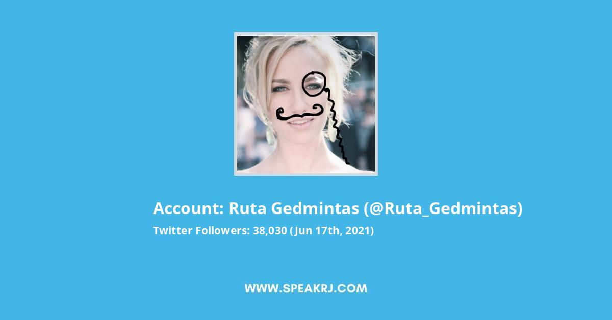 Ruta Gedmintas Twitter Stats