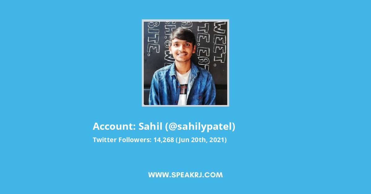 Sahil Twitter Stats