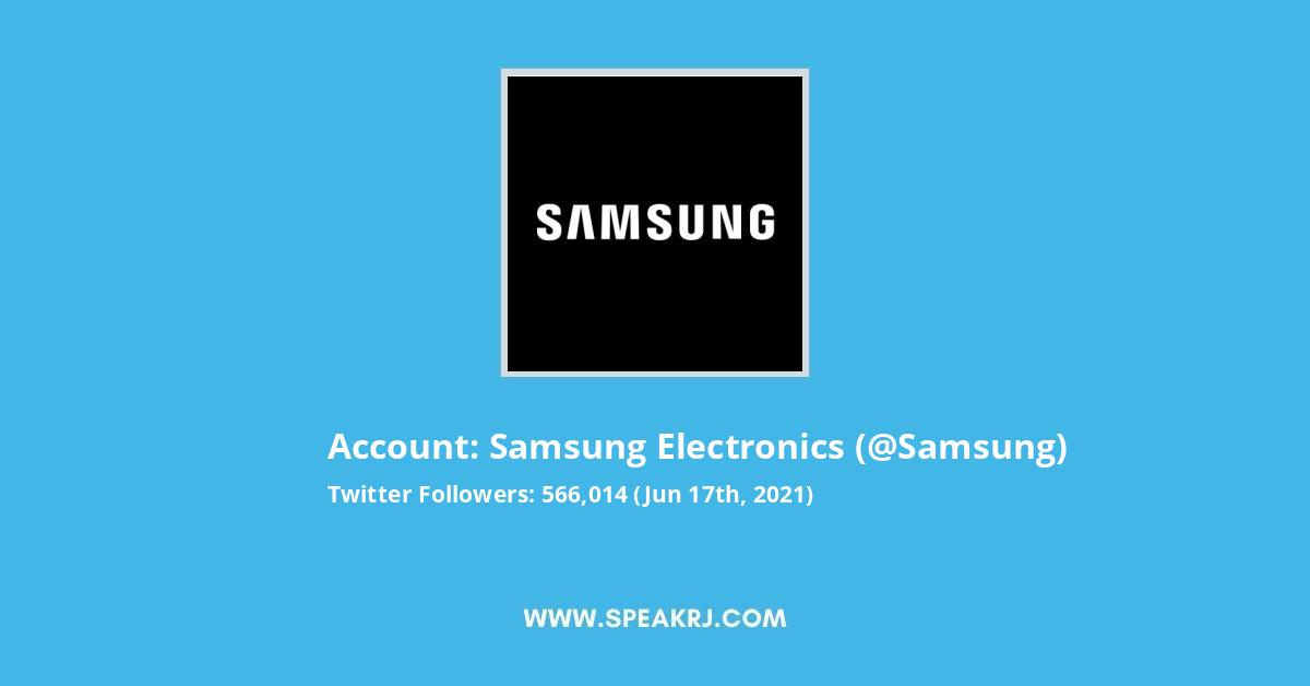 Samsung Electronics Twitter Followers Statistics / Analytics - SPEAKRJ