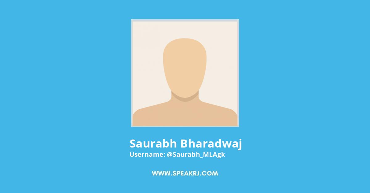 Saurabh Bharadwaj Twitter Stats