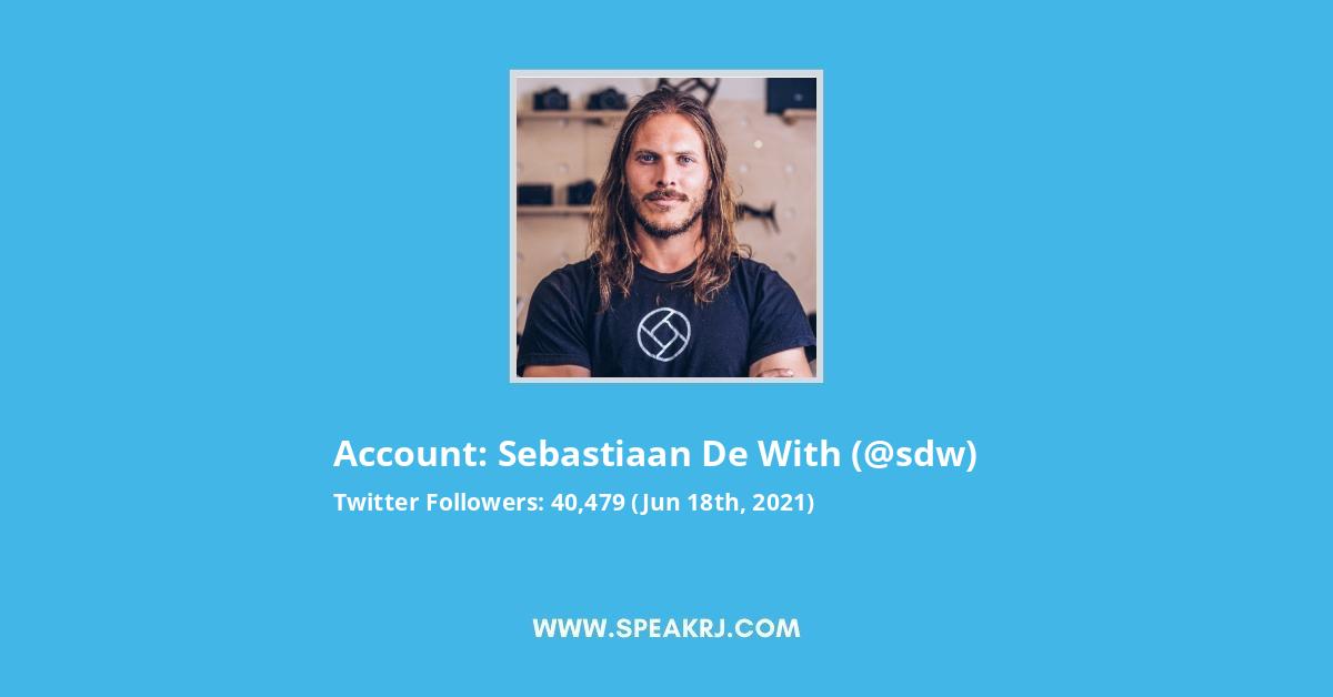 Sebastiaan de With Twitter Stats