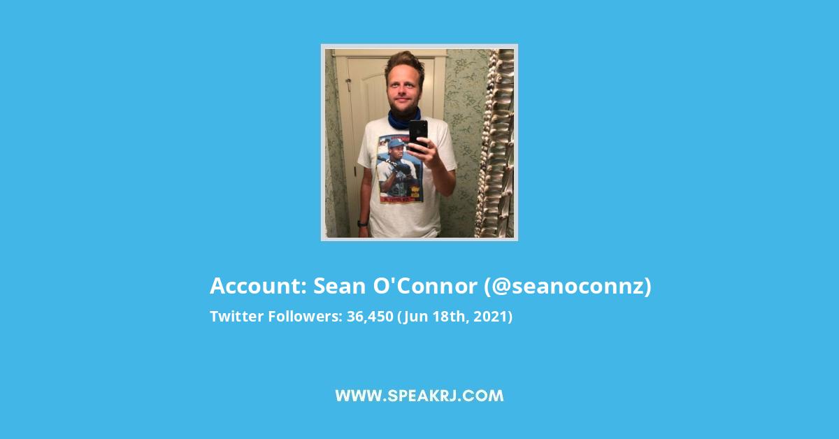 Sean O’Connor Twitter Stats