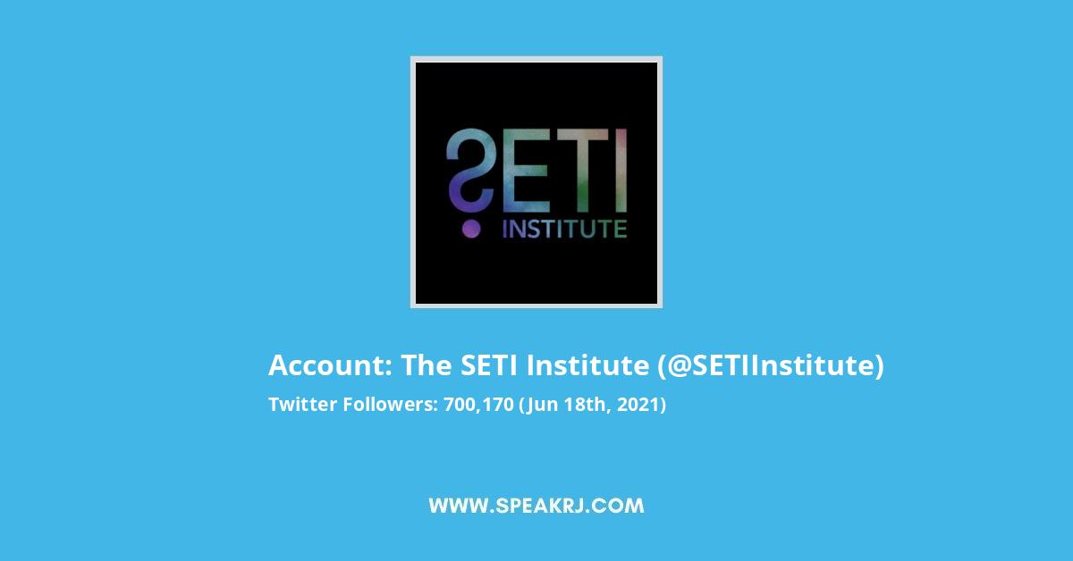 The SETI Institute Twitter Stats